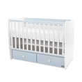 Bed MATRIX NEW white+baby blue /mattress base - level 2/